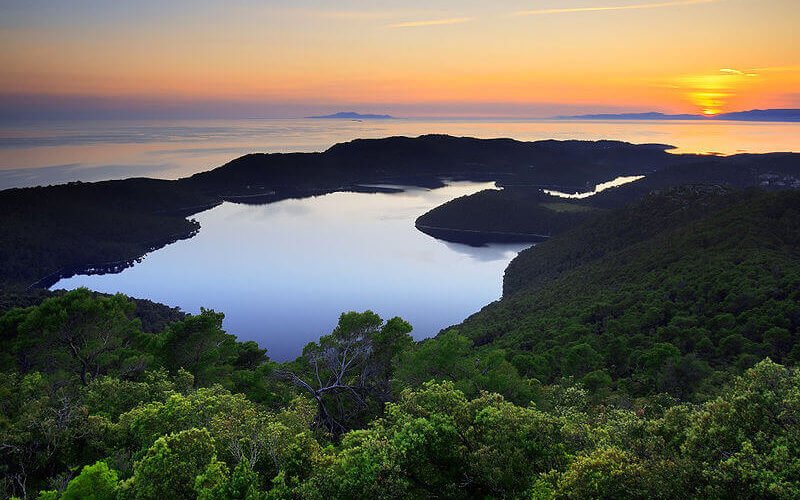 mljet national park tour from Dubrovnik aerial photo