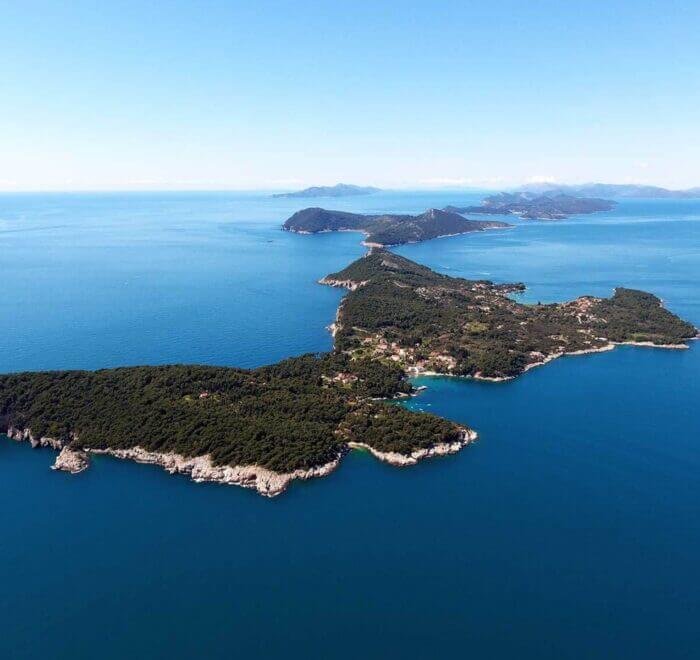 Elafiti Islands drone photo